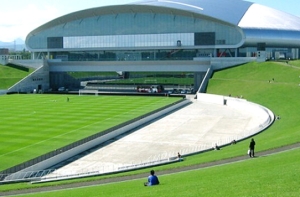 Thích thú với sân vận động dùng cỏ nhân tạo Thích thú với sân vận động dùng cỏ nhân tạo