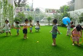 Cỏ nhân tạo sân vườn dành cho sân chơi trẻ em