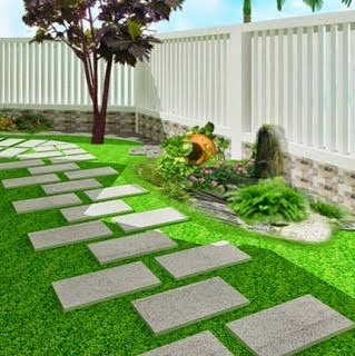Thảm cỏ nhân tạo trang trí sân vườn giá rẻ
